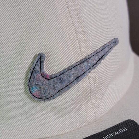 Nike Sportswear NSW Heritage 86 Off-White Color Grey Recycled Swoosh Logo Visor main image 4